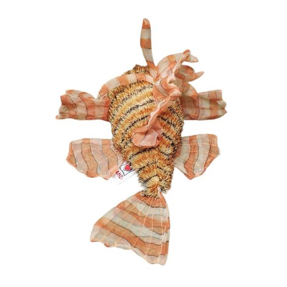 Webkin Ganz Orange Lionfish Stuffed Plush - Picture 4 of 8